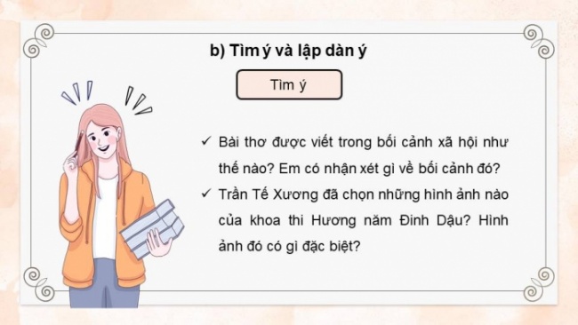 Soạn giáo án điện tử Ngữ văn 8 CD Bài 7 Nói và nghe: Nghe và tóm tắt nội dung thuyết trình về một tác phẩm thơ