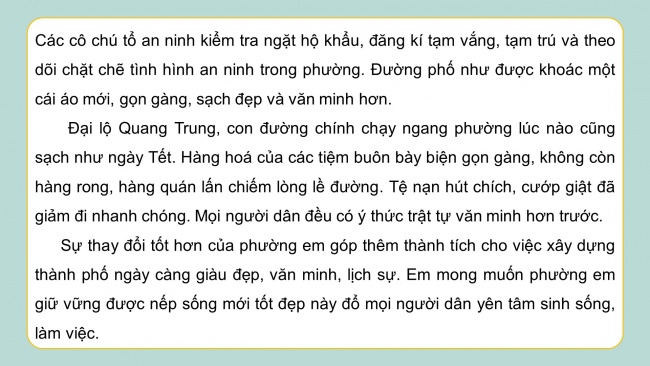 Soạn giáo án điện tử tiếng việt 4 cánh diều Bài 13 Góc sáng tạo: Cuộc sống quanh em