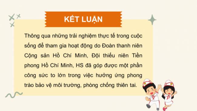 Soạn giáo án điện tử HĐTN 8 CTST (bản 2) Chủ đề 6: Đề phòng thiên tai và giảm nhẹ rủi ro - Hoạt động 5, 6