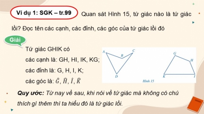 Soạn giáo án điện tử Toán 8 CD Chương 5 Bài 2: Tứ giác