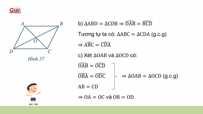 Soạn giáo án điện tử Toán 8 CD Chương 5 Bài 4: Hình bình hành