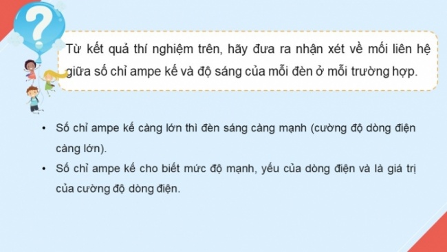 Soạn giáo án điện tử KHTN 8 CD Bài 23: Cường độ dòng điện và hiệu điện thế