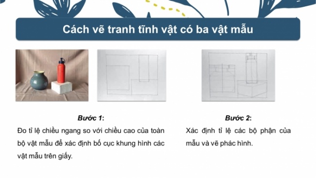 Soạn giáo án điện tử Mĩ thuật 8 CTST (bản 1) Bài 12: Tranh tĩnh vật