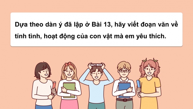 Soạn giáo án điện tử tiếng việt 4 cánh diều Bài 14 Viết 2: Luyện tập tả con vật