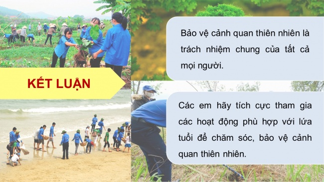 Soạn giáo án điện tử HĐTN 4 cánh diều Tuần 24: Chăm sóc, bảo vệ cảnh quan thiên nhiên quê hương - Hoạt động 2