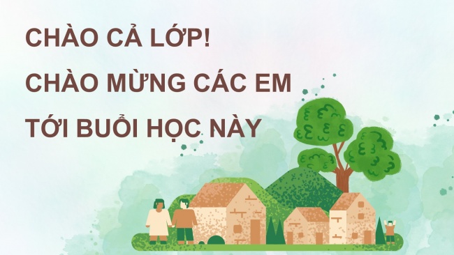 Soạn giáo án điện tử mĩ thuật 4 cánh diều Bài 9: Những mái nhà thân quen