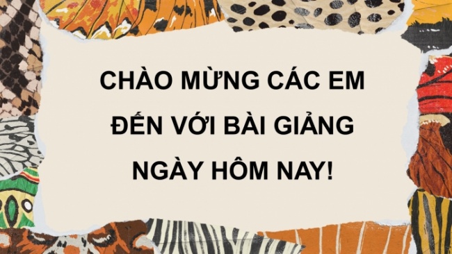 Soạn giáo án điện tử Mĩ thuật 8 CTST (bản 2) Bài 11: Trang trí mẫu vải