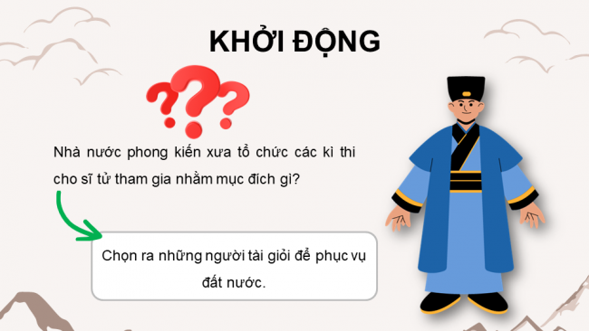 Soạn giáo án điện tử Ngữ văn 8 CD Bài 7 Đọc 2: Vịnh khoa thi Hương