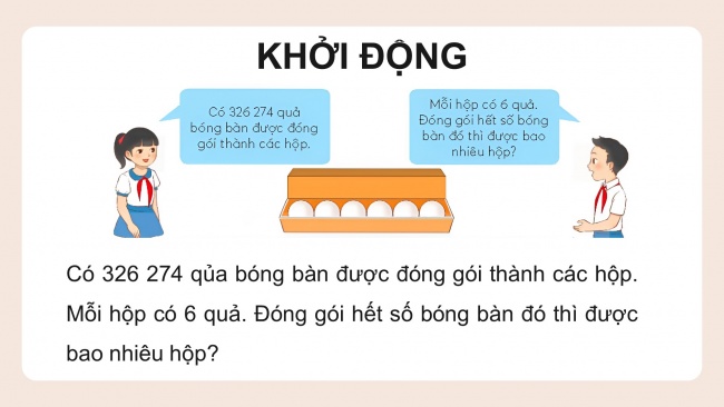 Soạn giáo án điện tử toán 4 CTST Bài 49: Chia cho số có một chữ số