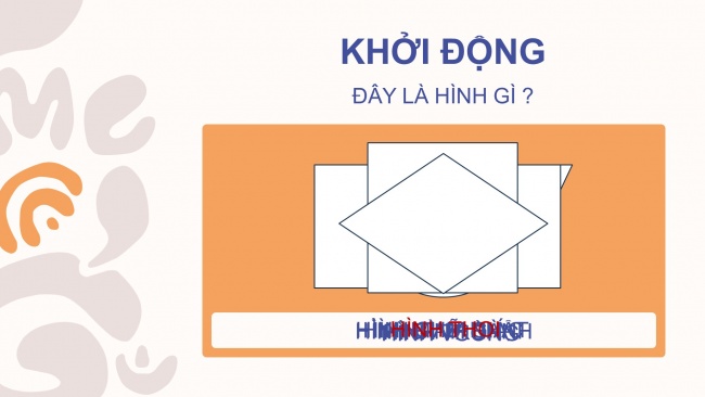 Soạn giáo án điện tử toán 4 CTST Bài 55: Hình thoi