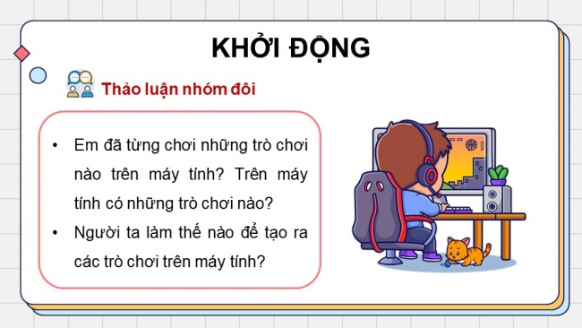 Soạn giáo án điện tử tin học 4 CTST Bài 12: Làm quen với scratch