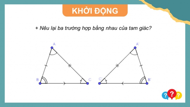 Soạn giáo án điện tử Toán 8 CTST Chương 8 Bài 2: Các trường hợp đồng dạng của hai tam giác