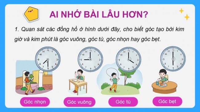 Soạn giáo án điện tử toán 4 KNTT Bài 71: Ôn tập hình học và đo lường