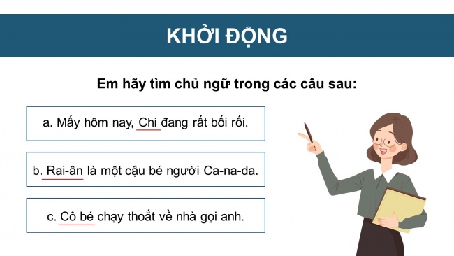 Soạn giáo án điện tử tiếng việt 4 cánh diều Bài 11 Luyện từ và câu 2: Vị ngữ