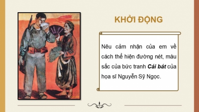 Soạn giáo án điện tử Mĩ thuật 8 KNTT Bài 16: Đặc trưng của ngành, nghề liên quan đến mĩ thuật tạo hình