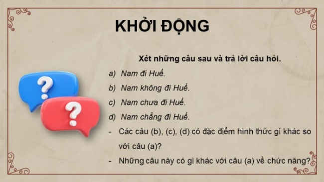 Soạn giáo án điện tử Ngữ văn 8 CD Bài 8 TH tiếng Việt: Câu khẳng định và câu phủ định