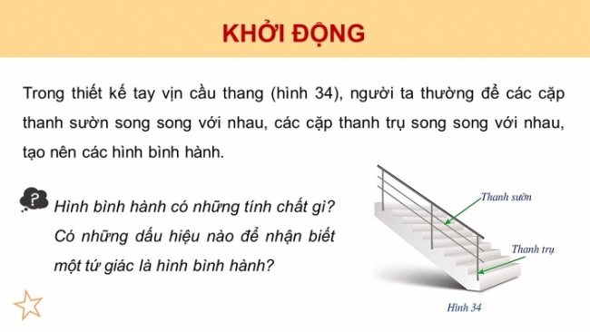 Soạn giáo án điện tử Toán 8 CD Chương 5 Bài 4: Hình bình hành