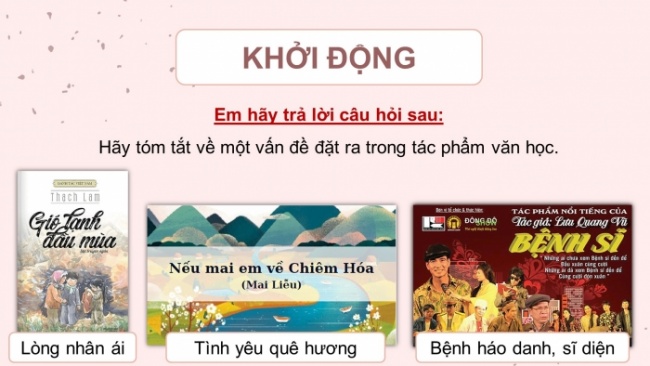 Soạn giáo án điện tử Ngữ văn 8 CD Bài 5 Nói và nghe: Nghe và tóm tắt nội dung thuyết trình về một vấn đề đặt ra trong tác phẩm văn học