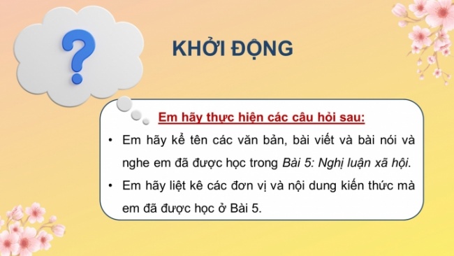 Soạn giáo án điện tử Ngữ văn 8 CD Bài 5 Tự đánh giá: Chuẩn bị hành trang vào thế kỉ mới