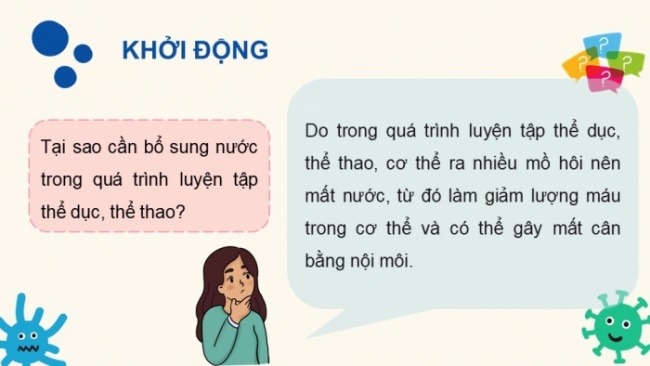 Soạn giáo án điện tử KHTN 8 CD Bài 33: Môi trường trong cơ thể và hệ bài tiết ở người