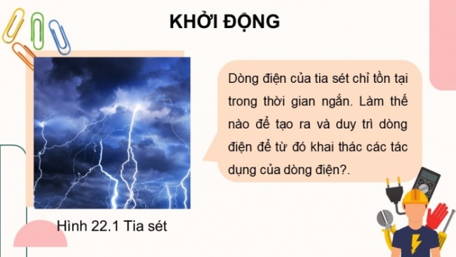 Soạn giáo án điện tử KHTN 8 CD Bài 22: Tác dụng của dòng điện