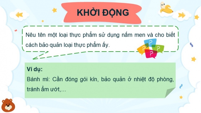 Soạn giáo án điện tử khoa học 4 cánh diều Bài: Ôn tập chủ đề nấm