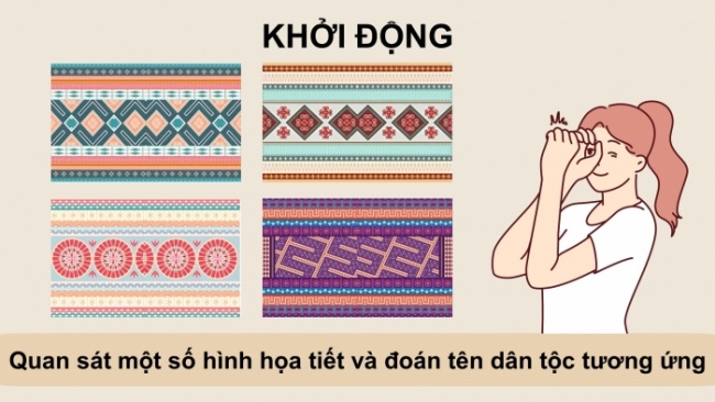 Soạn giáo án điện tử Mĩ thuật 8 CTST (bản 2) Bài 11: Trang trí mẫu vải