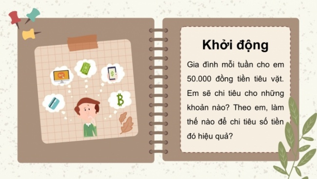 Soạn giáo án điện tử Công dân 8 CD Bài 8: Lập kế hoạch chi tiêu