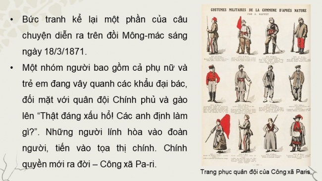 Soạn giáo án điện tử Lịch sử 8 CTST Bài 10: Công xã Pa-ri (năm 1871)