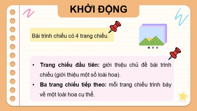 Soạn giáo án điện tử tin học 4 CTST Bài 9: Bài trình chiếu của em