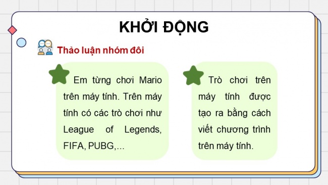 Soạn giáo án điện tử tin học 4 CTST Bài 12: Làm quen với scratch