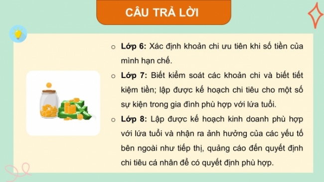 Soạn giáo án điện tử HĐTN 8 CTST (bản 1) Chủ đề 5: Làm quen với kinh doanh - Nhiệm vụ 1, 2, 3