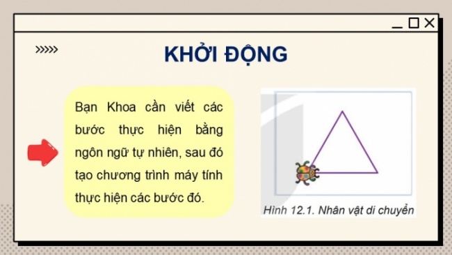 Soạn giáo án điện tử Tin học 8 KNTT Bài 12: Từ thuật toán đến chương trình