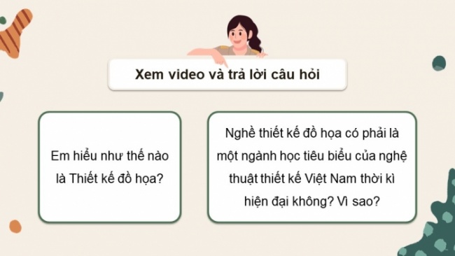 Soạn giáo án điện tử Mĩ thuật 8 KNTT Bài 14: Nghệ thuật thiết kế Việt Nam thời kì hiện đại