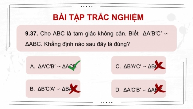 Soạn giáo án điện tử Toán 8 KNTT Bài: Bài tập cuối chương 9