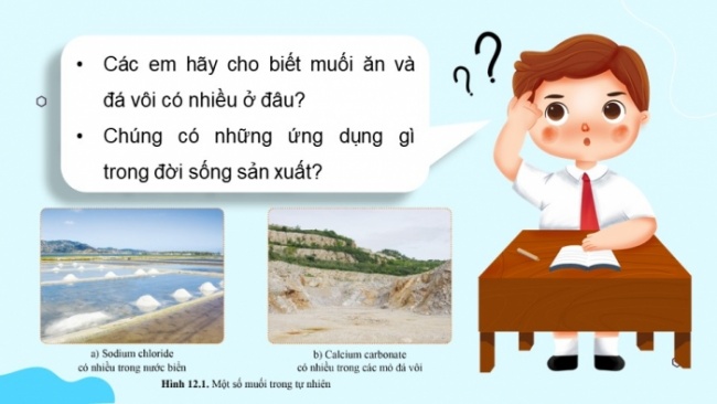 Soạn giáo án điện tử KHTN 8 CD Bài 12: Muối (P1)