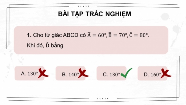 Soạn giáo án điện tử Toán 8 CD: Bài tập cuối chương 5