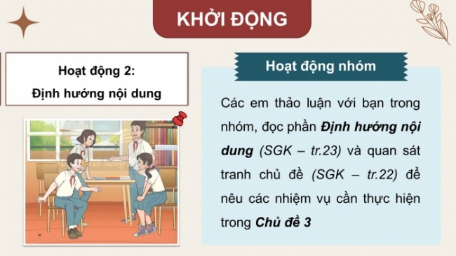 Soạn giáo án điện tử HĐTN 8 CTST (bản 1) Chủ đề 3: Xây dựng trường học thân thiện - Nhiệm vụ 1, 2