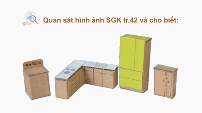 Soạn giáo án điện tử Mĩ thuật 8 CTST (bản 1) Bài 9: Thiết kế sản phẩm nội thất