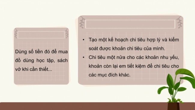 Soạn giáo án điện tử Công dân 8 CD Bài 8: Lập kế hoạch chi tiêu