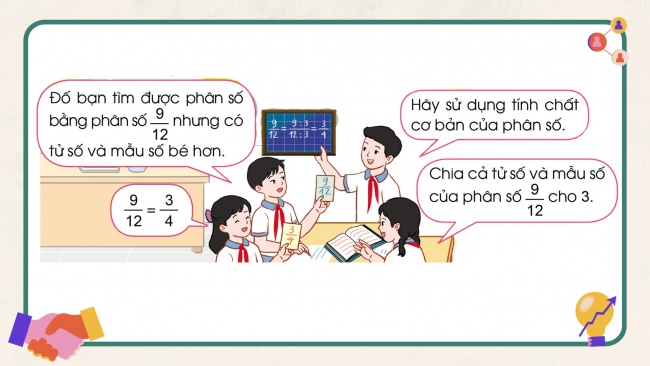 Soạn giáo án điện tử toán 4 cánh diều Bài 59: Rút gọn phân số