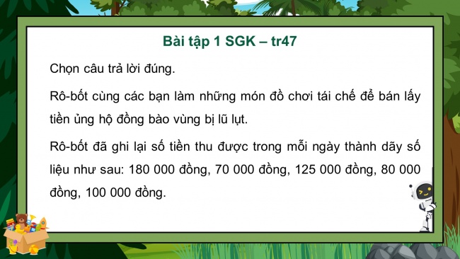 Soạn giáo án điện tử toán 4 KNTT Bài 52: Luyện tập chung