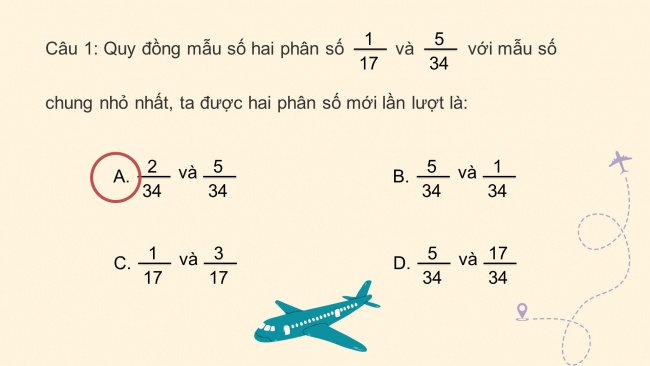 Soạn giáo án điện tử toán 4 KNTT Bài 58: So sánh phân số