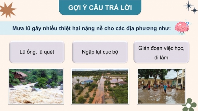 Soạn giáo án điện tử HĐTN 8 CTST (bản 1) Chủ đề 7: Truyền thông phòng tránh thiên tai - Nhiệm vụ 5, 6