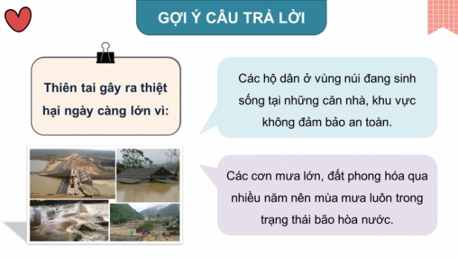 Soạn giáo án điện tử HĐTN 8 CTST (bản 2) Chủ đề 6: Đề phòng thiên tai và giảm nhẹ rủi ro - Hoạt động 3