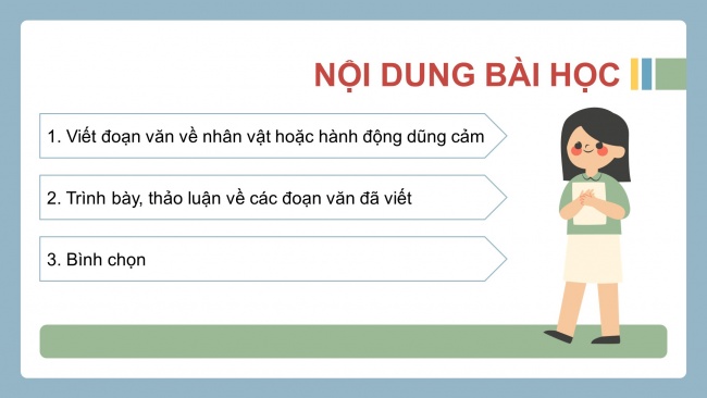 Soạn giáo án điện tử tiếng việt 4 cánh diều Bài 12 Góc sáng tạo: Gương dũng cảm