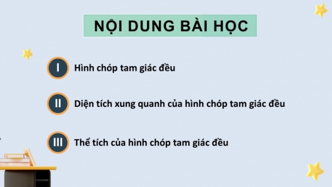 Soạn giáo án điện tử Toán 8 CD Chương 4 Bài 1: Hình chóp tam giác đều