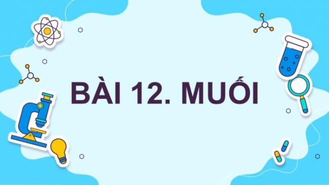 Soạn giáo án điện tử KHTN 8 CD Bài 12: Muối (P1)