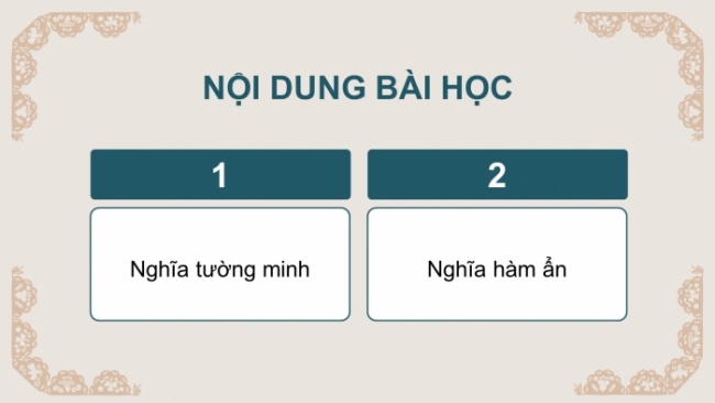 Soạn giáo án điện tử Ngữ văn 8 CD Bài 4 TH tiếng Việt: Nghĩa tường minh và nghĩa hàm ẩn