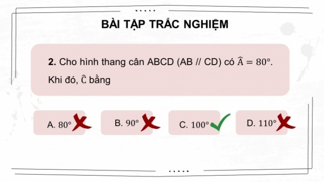 Soạn giáo án điện tử Toán 8 CD: Bài tập cuối chương 5